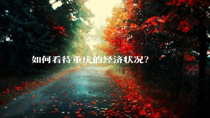 如何看待重庆的经济状况？