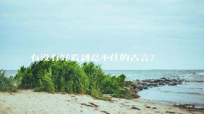有没有好看到忍不住的古言？